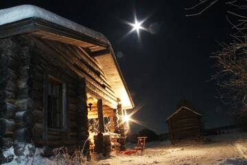 Фото номера Коттедж с 1 спальней и сауной Курортные отели Napapiirin Järvilomat г. Раануйярви 21